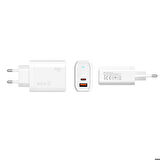 Zore Always-02 GaN Tech Type-C PD4.0 USB-A QC3.0 Hızlı Şarj Özellikli Seyahat Şarj Başlığı 45W