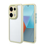 Xiaomi Poco M6 Pro 4G Kılıf Kamera Korumalı Renkli Kenar ve Çerçeve Tasarımlı Vitamin Kapak Yeşil