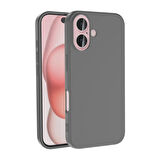 Apple iPhone 16 Kılıf Zore LSR Lansman Kapak Titanyum-Gri