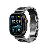 Apple Watch Ultra 49mm Uyumlu Zore KRD-125 Metal Kordon Strap Kayış