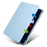 Apple iPad 10.9 2022 (10.Nesil) Uyumlu Tablet Kılıfı Kalem Bölmeli Termik Kılıf Lila