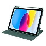 Apple iPad 10.9 2022 (10.Nesil) Uyumlu Tablet Kılıfı Kalem Bölmeli Termik Kılıf Lila