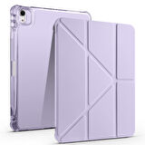 Apple iPad Air 11 2025 M3 Kılıf Zore Tri Folding Kalem Bölmeli Standlı Kılıf