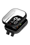 Xiaomi Redmi Watch 3 Uyumlu 360 Derece Korumalı Kasa ve Ekran Koruyucu Watch Gard 30 Siyah