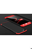 OnePlus 5 Uyumlu Kılıf Zore Ays Kapak Siyah-Kırmızı