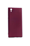 Sony Xperia L1 Uyumlu Kılıf Zore Premier Silikon Kapak Mürdüm