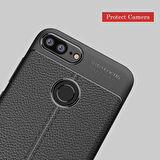 Huawei Honor 9 Lite Uyumlu Kılıf Zore Niss Silikon Kapak Kırmızı
