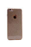 Apple iPhone 7 Uyumlu Kılıf Zore Shining Silikon Gold