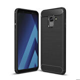 Samsung Galaxy A6 2018 Uyumlu Kılıf Zore Room Silikon Kapak Gri