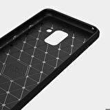 Samsung Galaxy A6 2018 Uyumlu Kılıf Zore Room Silikon Kapak Gri