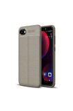 HTC Desire 12 Uyumlu Kılıf Zore Niss Silikon Kapak Gri