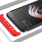 Xiaomi Redmi Note 5 Pro Uyumlu Kılıf Zore Ays Kapak Siyah-Kırmızı