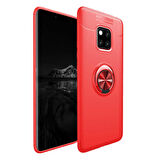 Huawei Mate 20 Pro Uyumlu Kılıf Zore Ravel Silikon Kapak Kırmızı
