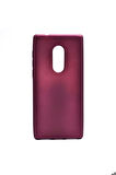 Alcatel 5 Uyumlu Kılıf Zore Premier Silikon Kapak Mürdüm