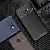 Samsung Galaxy J4 Plus Uyumlu Kılıf Zore Negro Silikon Kapak Kahverengi