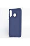 Huawei P30 Lite Uyumlu Kılıf Zore Premier Silikon Kapak Lacivert