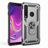 Samsung Galaxy A9 2018 Uyumlu Kılıf Zore Vega Kapak Gri