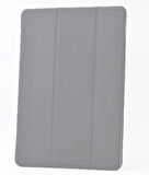 Apple iPad 9.7 2018 (6.Nesil) Uyumlu Zore Smart Cover Standlı 1-1 Kılıf Gri