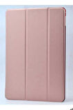 Apple iPad 9.7 2018 (6.Nesil) Uyumlu Zore Smart Cover Standlı 1-1 Kılıf Rose Gold