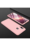 Samsung Galaxy A20 Uyumlu Kılıf Zore Ays Kapak Rose Gold