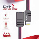 Zore Mest Lightning Usb Kablo 1M Lacivert