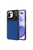 Xiaomi Mi 11 Lite Uyumlu Kılıf Zore Emiks Kapak Lacivert