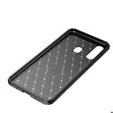Samsung Galaxy A20S Uyumlu Kılıf Zore Negro Silikon Kapak Kahverengi