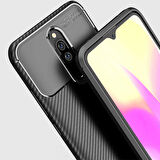 Xiaomi Redmi 8 Uyumlu Kılıf Zore Negro Silikon Kapak Kahverengi