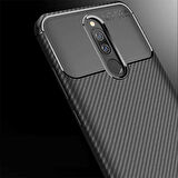 Xiaomi Redmi 8 Uyumlu Kılıf Zore Negro Silikon Kapak Kahverengi