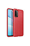 Xiaomi Redmi Note 9 4G Uyumlu Kılıf Zore Niss Silikon Kapak Kırmızı