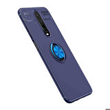Xiaomi Poco X2 Uyumlu Kılıf Zore Ravel Silikon Kapak Siyah-Kırmızı