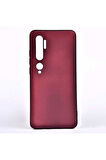 Xiaomi Mi Note 10 Uyumlu Kılıf Zore Premier Silikon Kapak Mürdüm
