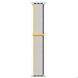 Apple Watch 42mm Uyumlu Kordon Hasır Örgü Cırt Cırtlı Terletmeyen Zore KRD-03 Kumaş Kayış 71-Sea Salt