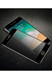 Apple iPhone 8 Plus Uyumlu Zore Anti-Dust Mat Privacy Temperli Ekran Koruyucu Siyah