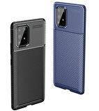 Samsung Galaxy A91 (S10 Lite) Uyumlu Kılıf Zore Negro Silikon Kapak Kahverengi