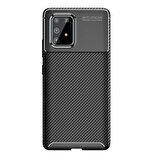 Samsung Galaxy A91 (S10 Lite) Uyumlu Kılıf Zore Negro Silikon Kapak Kahverengi