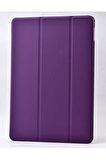 Apple iPad Mini 5 Uyumlu Zore Smart Cover Standlı 1-1 Kılıf Mor