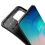 Samsung Galaxy S20 Ultra Uyumlu Kılıf Zore Negro Silikon Kapak Kahverengi