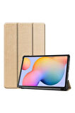 Samsung Galaxy Tab S6 Lite P610 Uyumlu Zore Smart Cover Standlı 1-1 Kılıf Gold