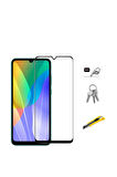 Huawei Y6P Uyumlu Zore Kenarları Kırılmaya Dayanıklı Cam Ekran Koruyucu