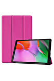 Huawei MatePad Pro 10.8 Uyumlu Zore Smart Cover Standlı 1-1 Kılıf Pembe