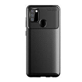 Samsung Galaxy A21S Uyumlu Kılıf Zore Negro Silikon Kapak Kahverengi