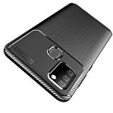 Samsung Galaxy A21S Uyumlu Kılıf Zore Negro Silikon Kapak Kahverengi