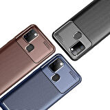 Samsung Galaxy A21S Uyumlu Kılıf Zore Negro Silikon Kapak Kahverengi