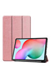 Huawei MatePad T8 Uyumlu Zore Smart Cover Standlı 1-1 Kılıf Rose Gold