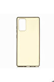 Samsung Galaxy Note 20 Uyumlu Kılıf Zore Premier Silikon Kapak Gold