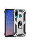 Huawei P40 Lite E Uyumlu Kılıf Zore Vega Kapak Gri
