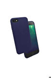 Apple iPhone 7 Uyumlu Kılıf Zore Silk Silikon Lacivert