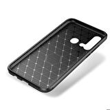 Huawei P20 Lite 2019 Uyumlu Kılıf Zore Negro Silikon Kapak Kahverengi