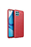 Oppo Reno 4 Lite Uyumlu Kılıf Zore Niss Silikon Kapak Kırmızı